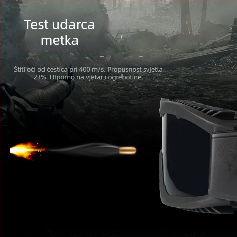 Alpha taktičke zaštitne naočale za biciklizam — otporne na udarce, na vjetar i prašinu