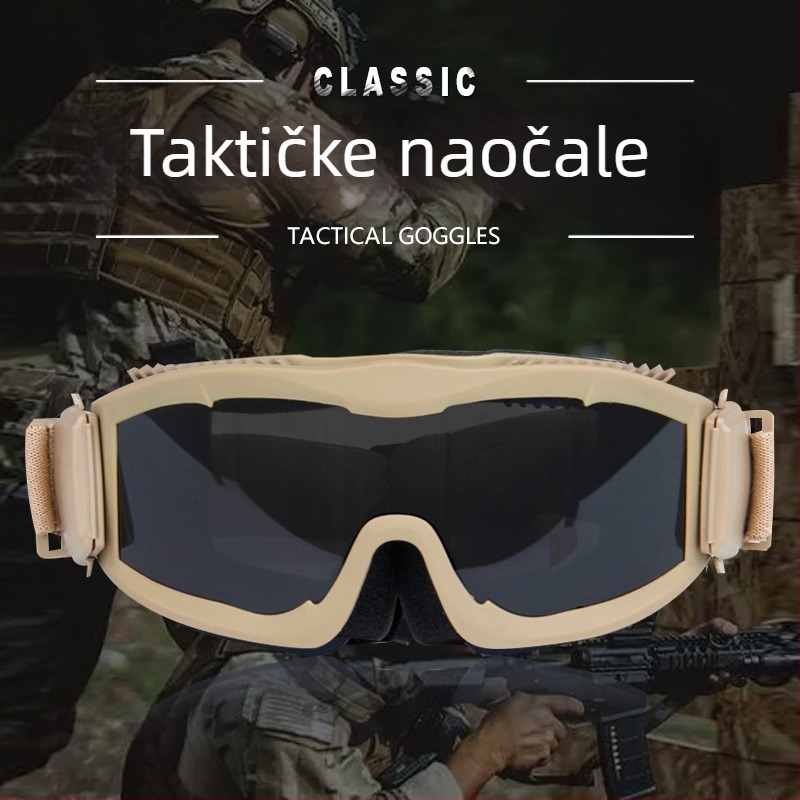 Alpha taktičke zaštitne naočale za biciklizam — otporne na udarce, na vjetar i prašinu