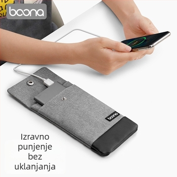 Baona Torba za pohranu power banke, zaštitna torbica za telefon i slušalice – otporna na udarce i vodootporna