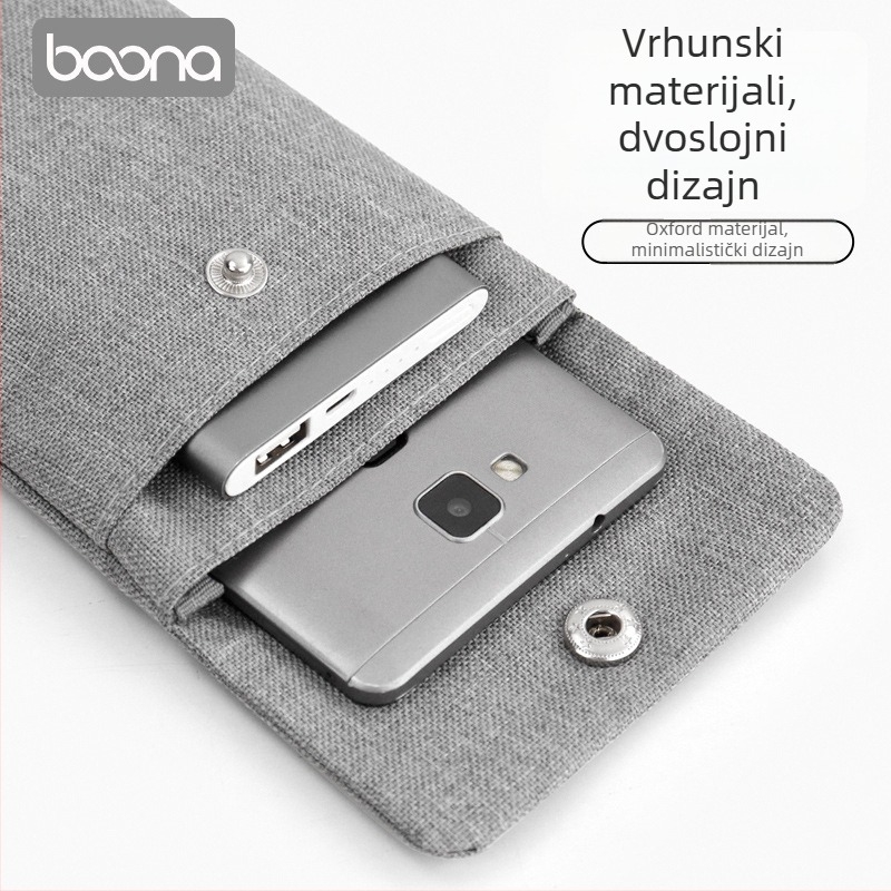 Baona Torba za pohranu power banke, zaštitna torbica za telefon i slušalice – otporna na udarce i vodootporna