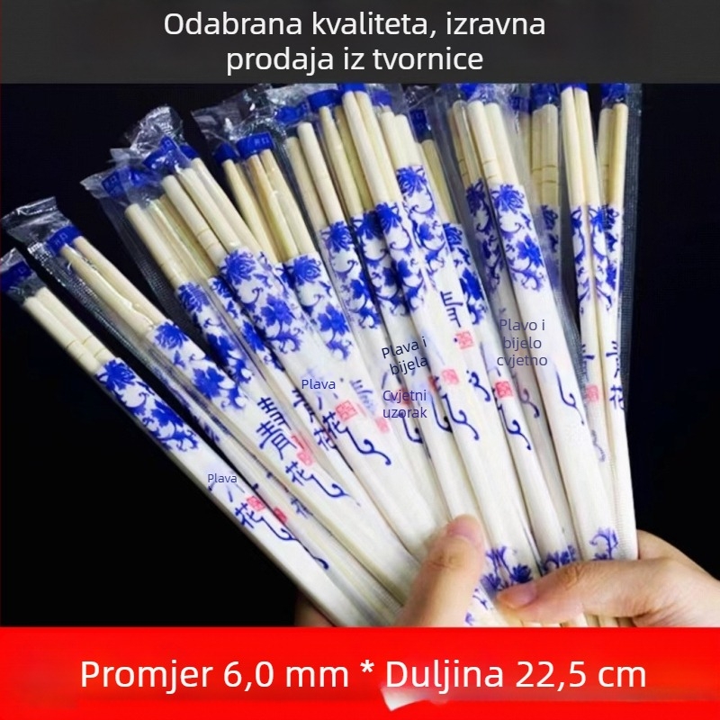 Jednokratne bambus štapići, individualno pakirani ili u većim pakiranjima, za hotele, ugostiteljstvo i brzu prehranu.