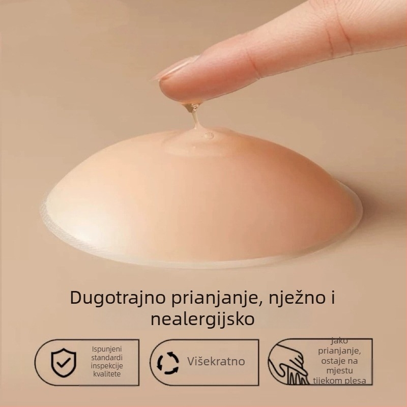 Silikonske pokrivala za bradavice za žene - nevidljiva, ultra-tanka, bez tragova, za vjenčanicu, pogodne za male grudi