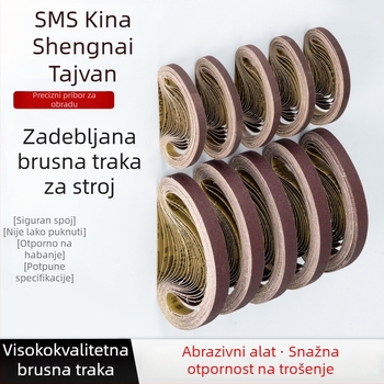 Abrasivni pojas za brušenje i poliranje, smeđi korund, dimenzije 330×10 mm i 520×20 mm, za metal i drvo
