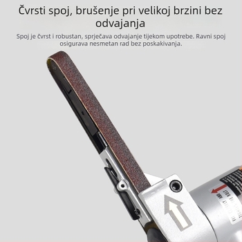 Abrasivni pojas za brušenje i poliranje, smeđi korund, dimenzije 330×10 mm i 520×20 mm, za metal i drvo