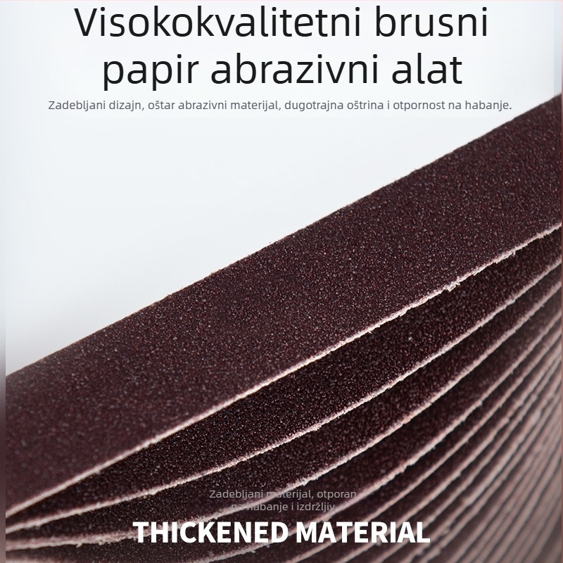 Abrasivni pojas za brušenje i poliranje, smeđi korund, dimenzije 330×10 mm i 520×20 mm, za metal i drvo