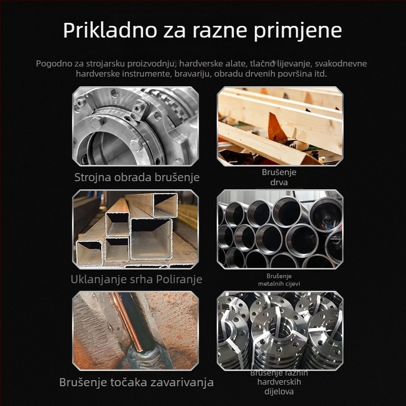 Abrasivni pojas za brušenje i poliranje, smeđi korund, dimenzije 330×10 mm i 520×20 mm, za metal i drvo
