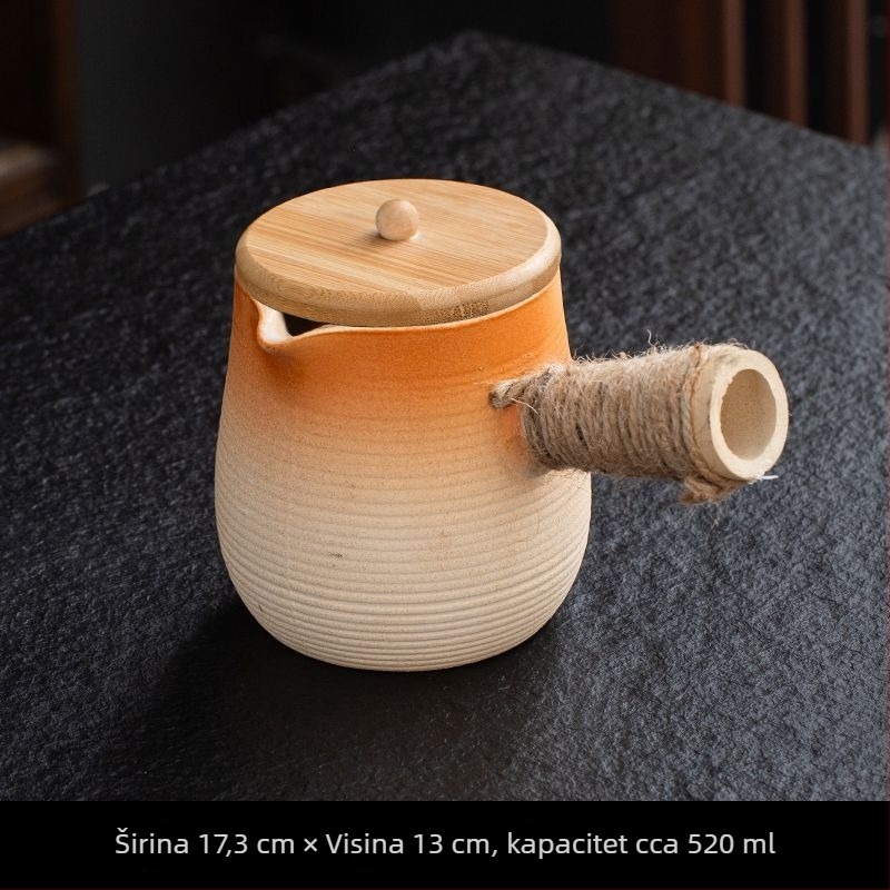Keramički set čajnika za mliječni čaj, velika kapaciteta, pogodan za štednjak