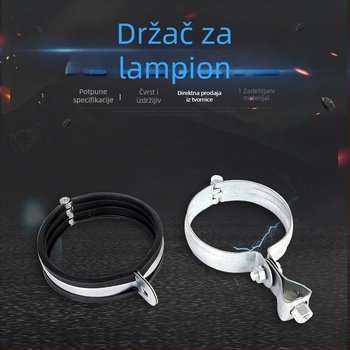 2,0 mm debeli željezni držač cijevi sa šarkom i objesnim klipom za okrugle cijevi