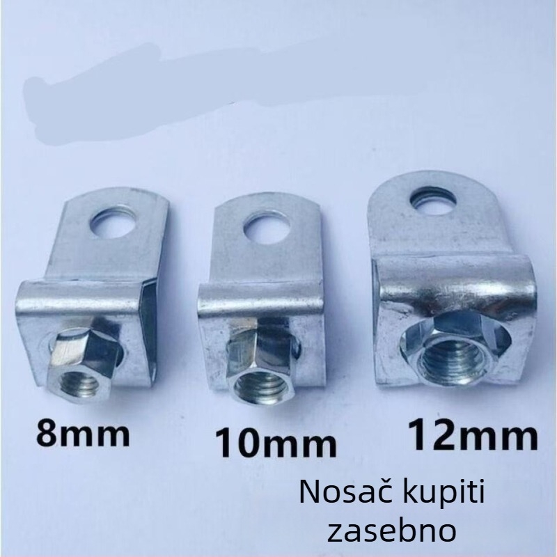 2,0 mm debeli željezni držač cijevi sa šarkom i objesnim klipom za okrugle cijevi