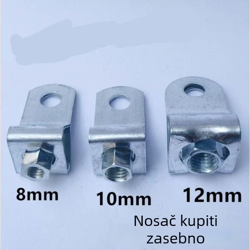 2,0 mm debeli željezni držač cijevi sa šarkom i objesnim klipom za okrugle cijevi