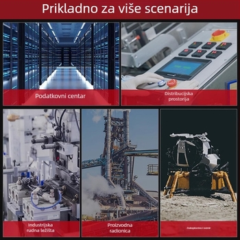 16A PDU ormarić od aluminijske legure sa više utičnica, visokopojasna razvodna ploča za računalne sobe, uredsku i e-sport uporabu