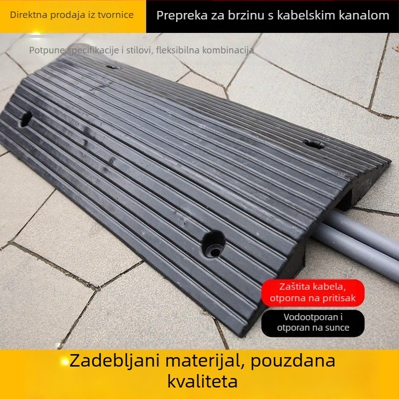 Mostni kanal za kabel s dvostranim nagibom, zaštitni kanal za kablove, automobilna rampna podloga i usporivač brzine
