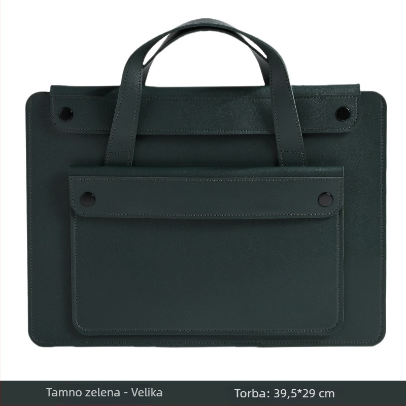 Lagano luksuzno torba za prijenosno računalo u akordeonskom stilu, velika kapaciteta, mnoge pregrade za uredno pohranjivanje, pogodna za svakodnevno putovanje i poslovnu upotrebu, za laptop i tablet.