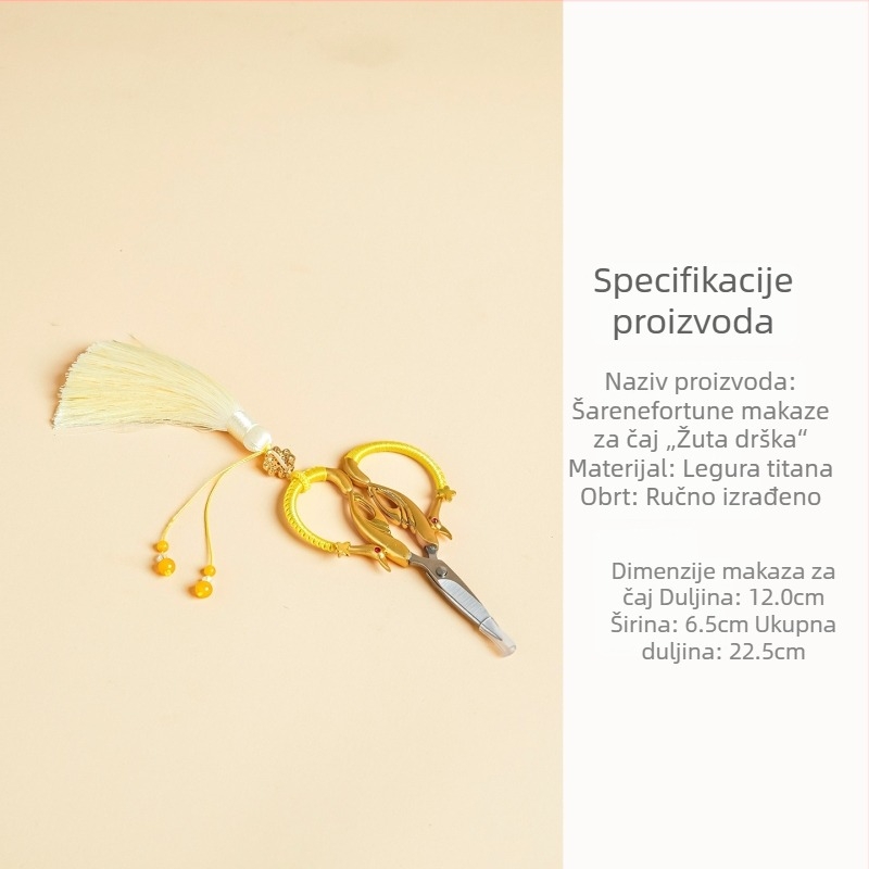 Škare za čajne vrećice, retro stil, elegantni dodaci za čajnu ceremoniju u kineskom stilu