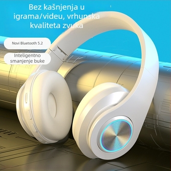 Bluetooth bežične slušalice s LED osvjetljenjem, redukcija buke, za trčanje i sport