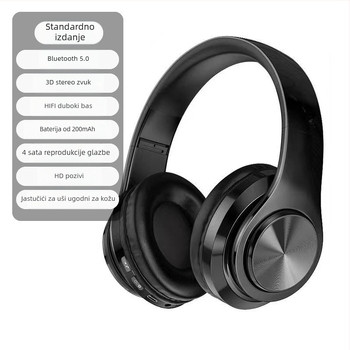 Bluetooth bežične slušalice s LED osvjetljenjem, redukcija buke, za trčanje i sport