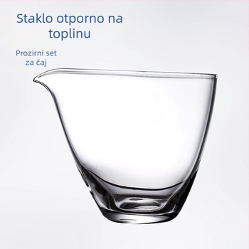Čajna šalica u obliku kapljice vode, staklo visoke borosilikatne otpornosti, japanskog stila, dijeljiva za čaj, debelo otporno na toplinu, bez ručke