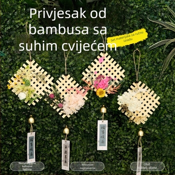 Zvončić od bambusa sa suhim cvijećem – DIY set za ručne radove za obiteljsku aktivnost i izgradnju tima