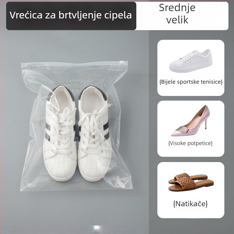Putna torba za čuvanje cipela, velika kapaciteta, zaštita od prašine, prozirna zatvorena vrećica za cipele