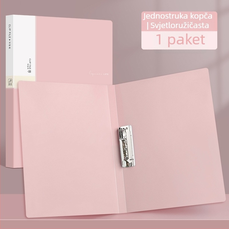A4 folder s dvostrukim klipsom, PP materijal dokument mapa, mapa za glazbene bilješke za ured