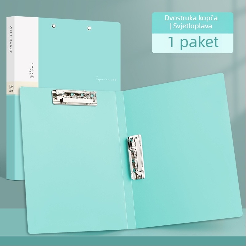 A4 folder s dvostrukim klipsom, PP materijal dokument mapa, mapa za glazbene bilješke za ured