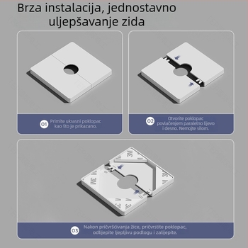 Kryt kutije za utičnicu tipa 86, odvojivi samoljepljivi prazan panel za zid