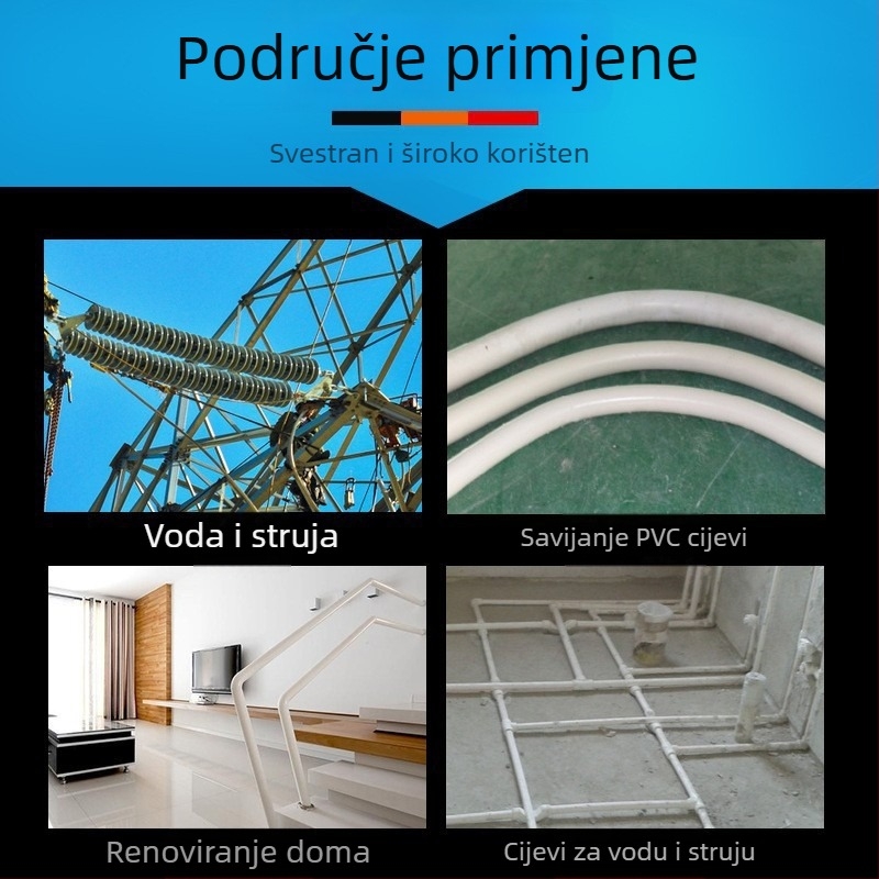 Ručni savijač PVC cijevi s oprugom, kromirani čelik No.75