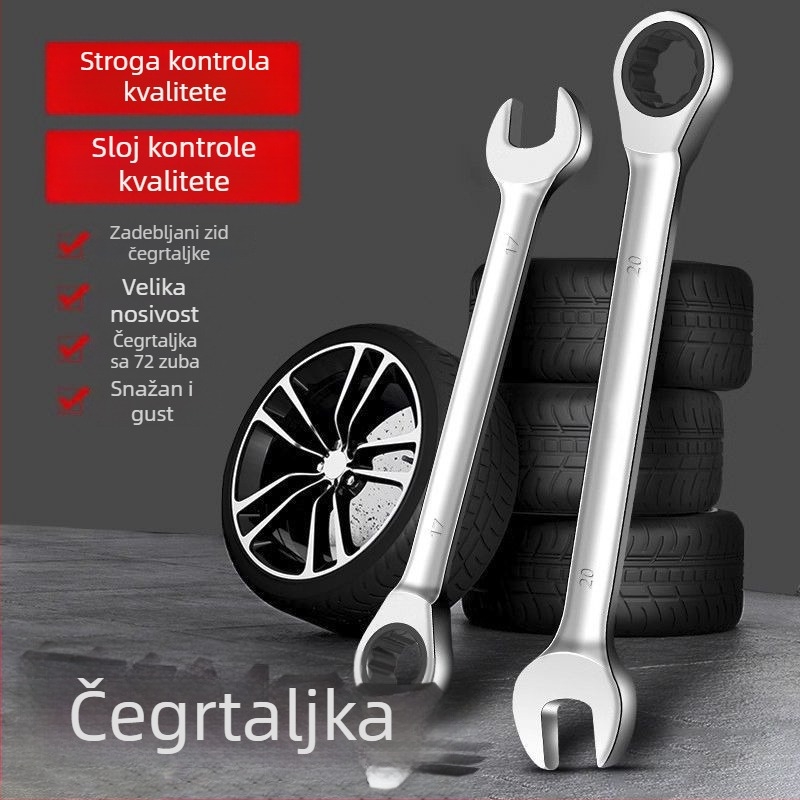 Industrijski racnijski ključ s otvorom Torx, dvostruka namjena, alat za popravak automobila