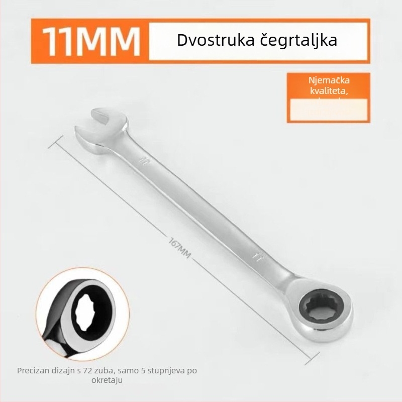 Industrijski racnijski ključ s otvorom Torx, dvostruka namjena, alat za popravak automobila