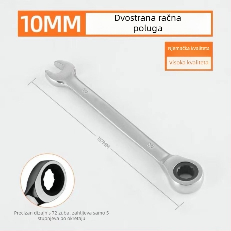 Industrijski racnijski ključ s otvorom Torx, dvostruka namjena, alat za popravak automobila