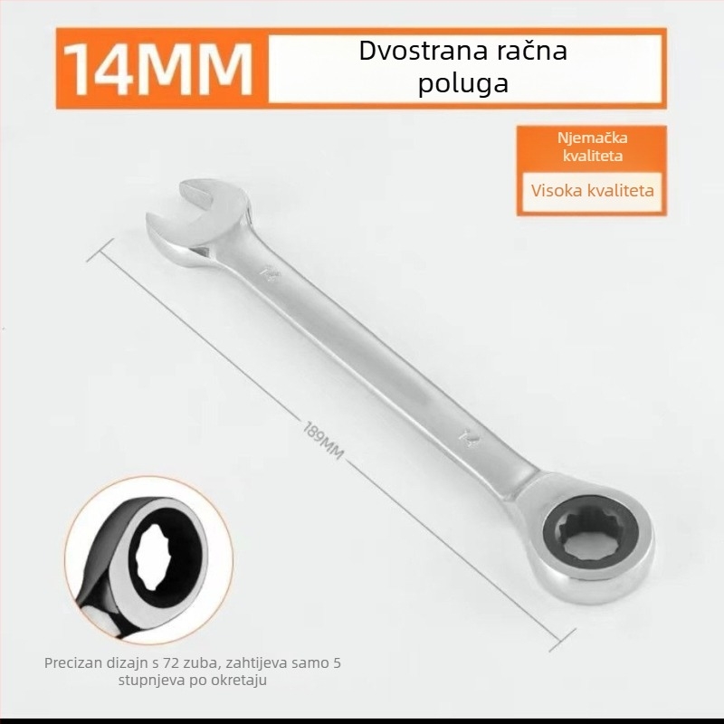 Industrijski racnijski ključ s otvorom Torx, dvostruka namjena, alat za popravak automobila