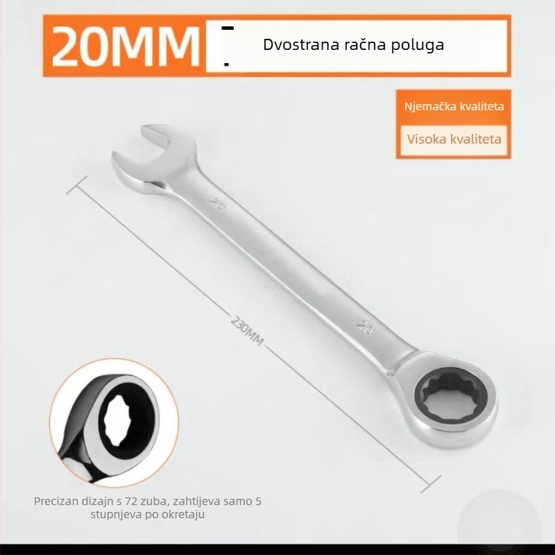 Industrijski racnijski ključ s otvorom Torx, dvostruka namjena, alat za popravak automobila