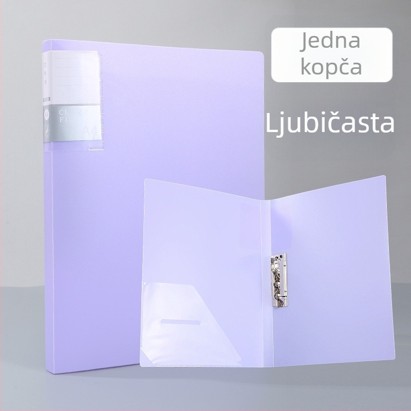 Morandi A4 mapa za učenike, dvostruki čvrsti klip za organizaciju listova, PP materijal