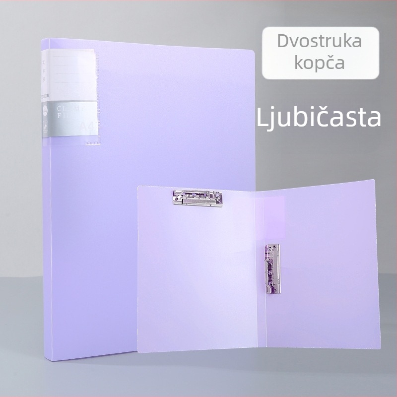 Morandi A4 mapa za učenike, dvostruki čvrsti klip za organizaciju listova, PP materijal