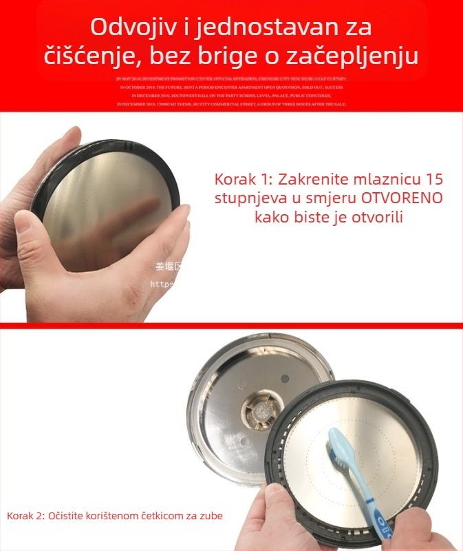 Tiantai Hualian set tuš glava s ručnim i kišnim tušem za kupaonicu, pojačivač tlaka vode za bojler