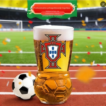 Staklena čaša za pivo, 301–400 ml, modern minimalistički dizajn, craft pivo, mogućnost tiskanja logotipa