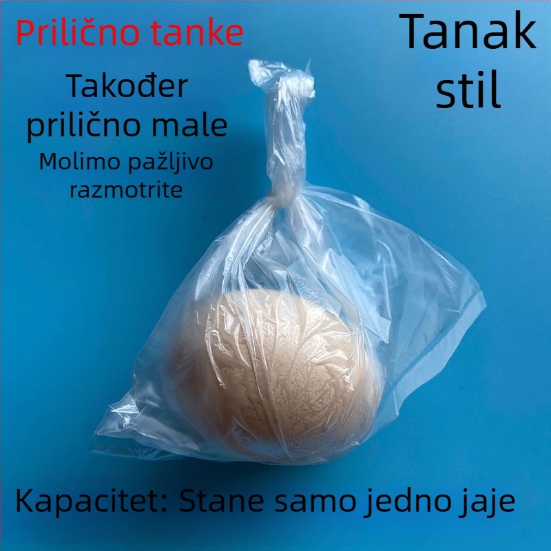 Male prozirne jednokratne vrećice za hranu, stil prsluka, vrećice za umak, bijele plastične vrećice