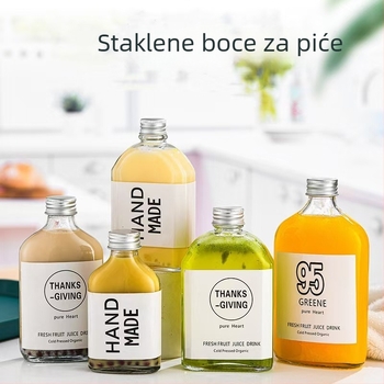 Staklena boca za voćno vino, prozirna boca za hladno infuzirani čaj, kreativna boca za ledeno vino, boca za milk tea i sok, veleprodajno pakiranje za domaće napitke