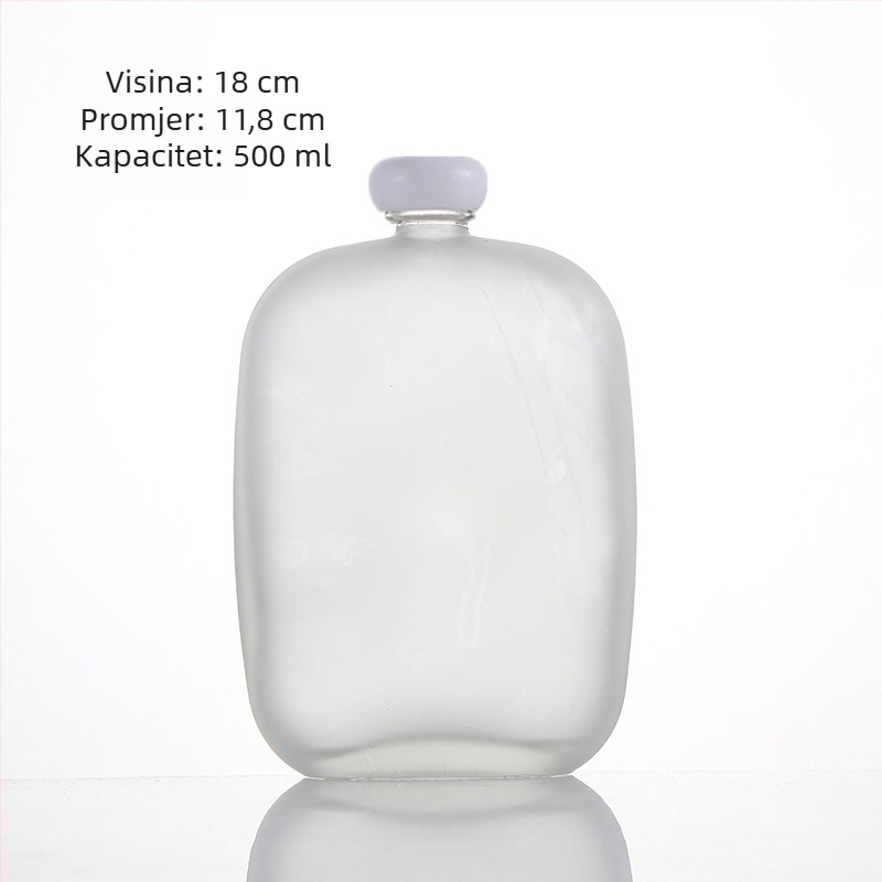 250 ml matirano staklo boca za domaće voćno vino i čajne napitke, zatvorena boca