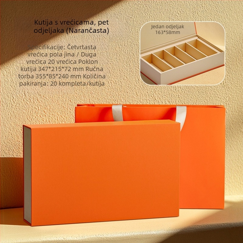 Nova kutija za pakiranje čaja Da Hong Pao Rock Tea sa cimetom – jednobojna kartonska kutija za listove čaja