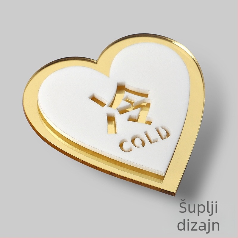 Akrilni znak za toplu i hladnu vodu, izrezani dvostruki sloj dizajna, znak slavine za hotelsku kupaonicu