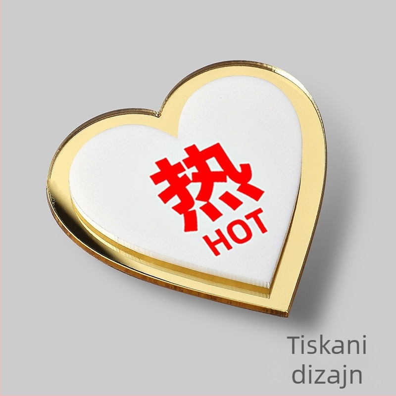 Akrilni znak za toplu i hladnu vodu, izrezani dvostruki sloj dizajna, znak slavine za hotelsku kupaonicu