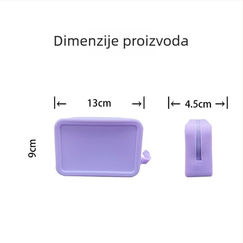 Silikonski putni organizator za ruž, šminku, kovanice i ključeve — velik kapacitet