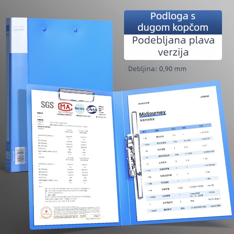 A4 mapa s dvostrukim snažnim klipsama