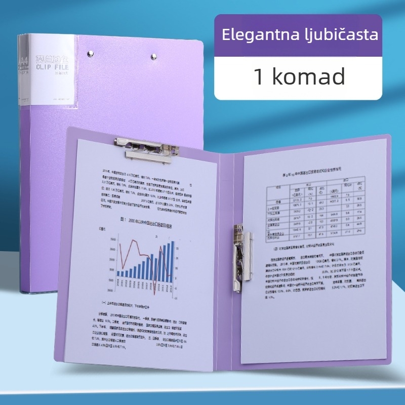 A4 mapa s dvostrukim snažnim klipsama