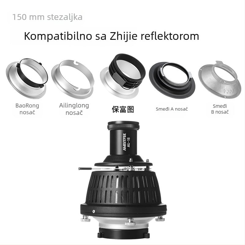 Softbox držač s bajonetnim nosačem za fotografiju, kompatibilan sa Zhijie softboxima i Zhijie koncentratorom