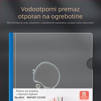 A4 mapa s povlačnim klipom, prozirnim umetnim stranicama, velika kapaciteta, plastični dokument binder s uzorkom