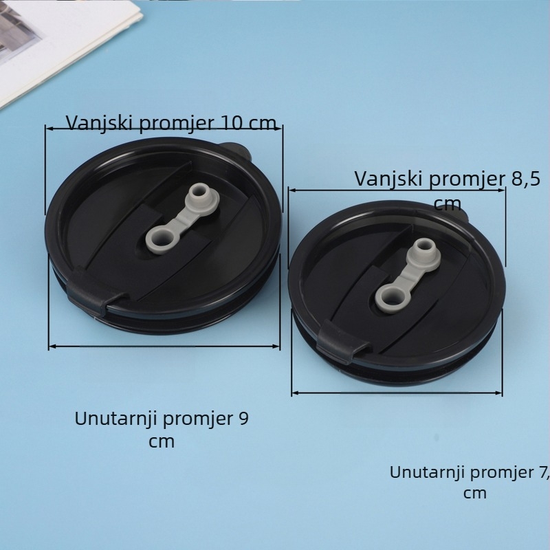 Prozirni poklop sa slamkom za auto šalice 20oz/30oz — veliki kapacitet termos poklop s preklopnim mehanizmom