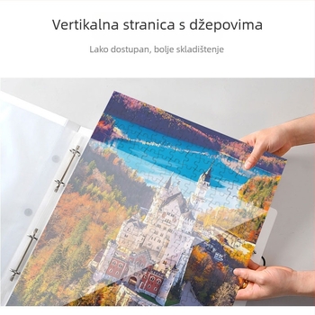 Organizator slagalica za 1000 dijelova, s A1 poster-knjigom i A2 dosjeom za kolekciju, 60 stranica, PP materijal