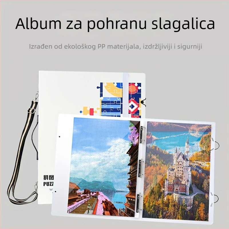 Organizator slagalica za 1000 dijelova, s A1 poster-knjigom i A2 dosjeom za kolekciju, 60 stranica, PP materijal